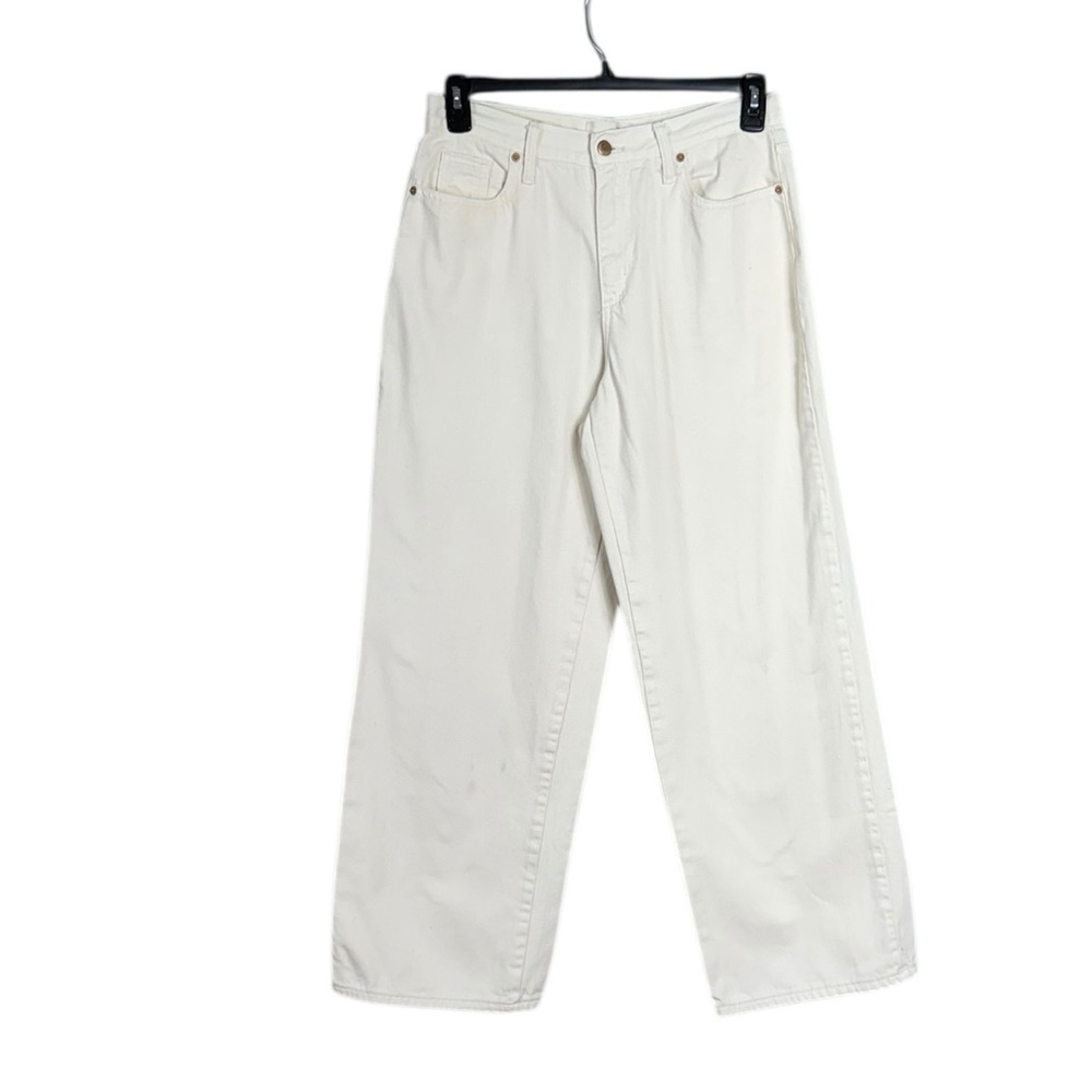 Universal Thread Womens Baggy Wide Leg Jeans Size 8 Grunge Y2K Festival Ivory